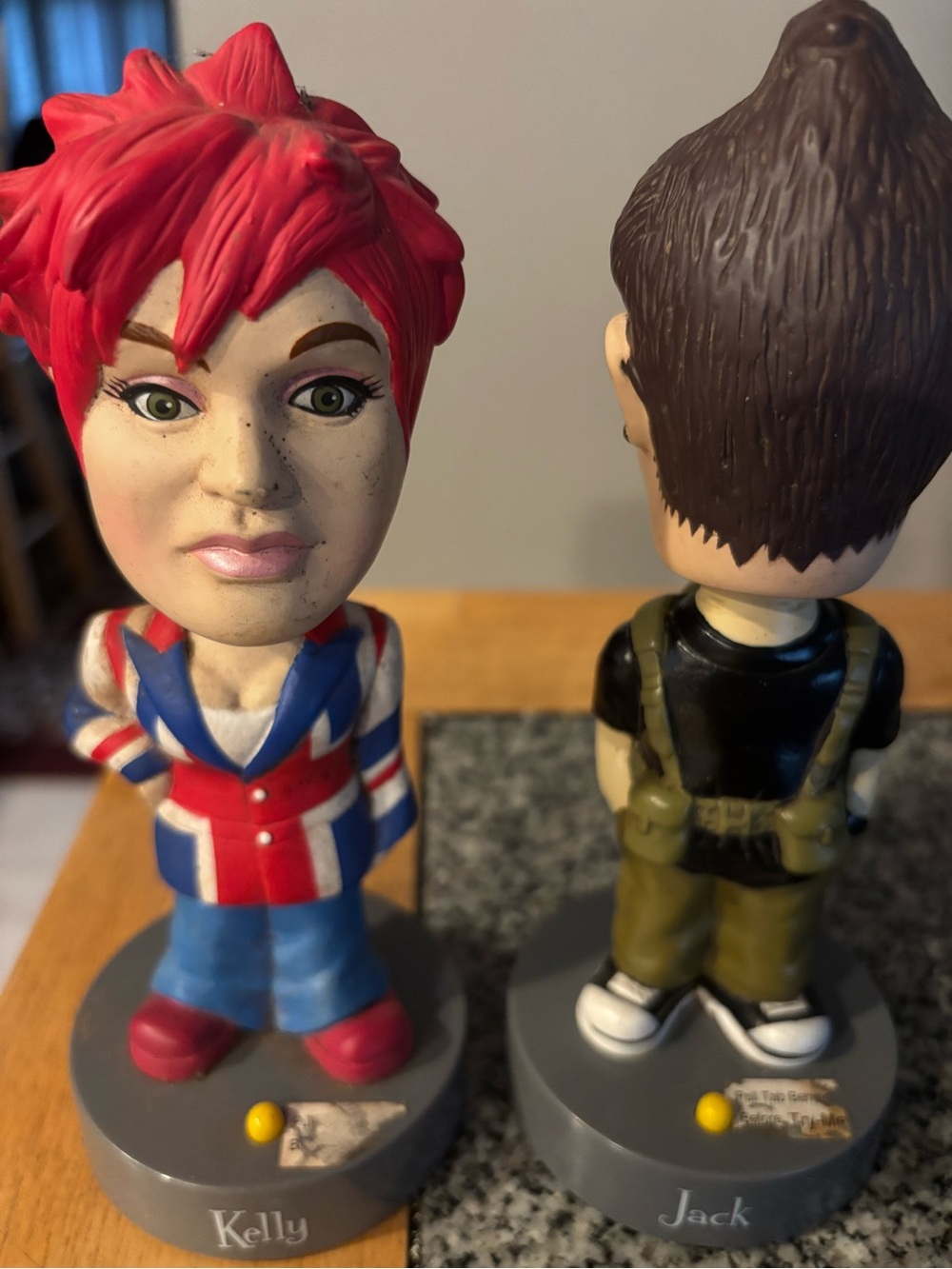 Vintage Kelly & Jack Osborne Talking Bobble Heads